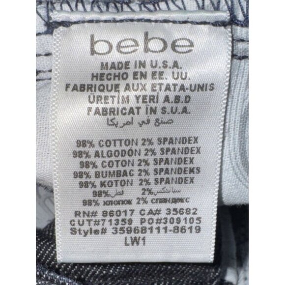 bebe premium denim, woman's 26 p, DARK WASH, Jeans, Wide leg, dark wash - Picture 10 of 11